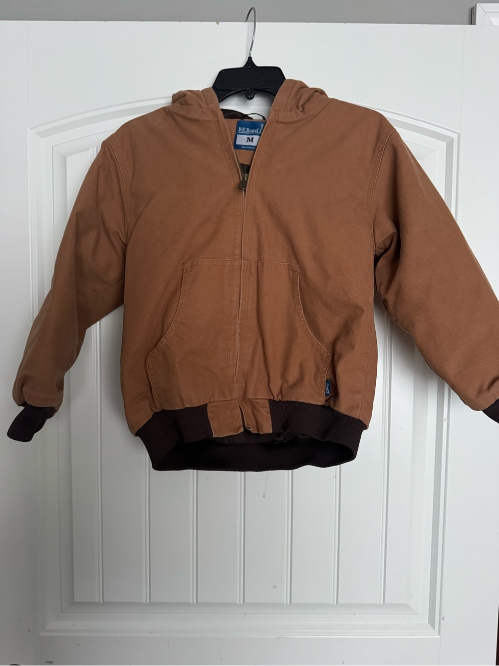 Carhartt Kids' Brown Hooded Work Jacket